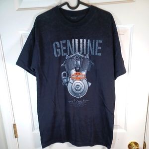 Harley Davidson Genuine 1909 V-Twin Black Mens Large 2005 Biker Wolverine NO TAG